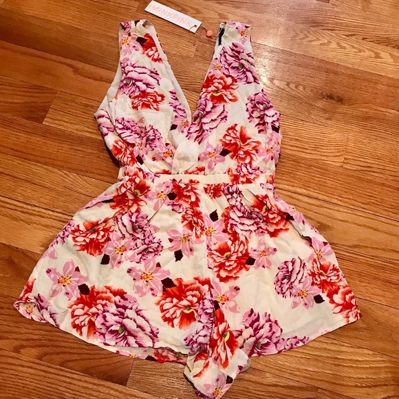 MINKPINK Pants - SALE MINKPINK "Holiday Fling" Romper Cover-Up